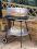 Grille / grill węglowy blaszany na kółkach 84 cm