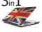 3w1 MacBook PRO 13 Obudowa Błyszcząca UK FLAG Etui