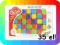 KLOCKI MALUCHA JEŻYKI KOSTKI 5CM DUŻY ZESTAW 35EL