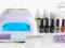 ZESTAW DO MANICURE LAKIER HYBRYDOWY LAMPA UV 36W