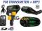 OG4C FM TRANSMITER X-LINE RDS GREEN CZYTNIK SD/MMC