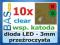 Dioda LED 3mm czerwono-zielona wsp. katoda 10szt