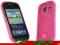 Różowe etui Gel Samsung Galaxy Xcover 2 S7710 +fol