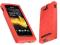 Kauczuk czerwony elastyczny Sony Xperia U + folia