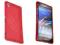 Czerwone etui Gel Sony Xperia Z1 + folia