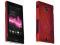 Rubber case red do Sony Xperia Sola MT27i + folia