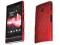 Rubber case red do Sony Xperia P LT22i + folia