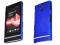 Rubber case blue do Sony Xperia P LT22i + folia