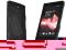 Czarny Rubber case Sony Xperia P LT22i + folia