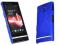 Rubber Case blue etui Sony Xperia P LT22i + folia