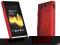 Rubber Case red etui Sony Xperia U ST25i + folia