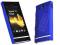 Rubber Case blue etui Sony Xperia U ST25i + folia