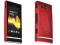 Rubber case red do Sony Xperia U ST25i + folia