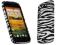 W3 Zebra etui elastyczne Gel HTC ONE S + folia