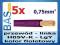 Przewód _ linka 1x 0,75mm fioletowy _ H05V-K _  5m