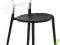 NOWOCZESNE KRZESŁO BUBU CZARNE  D2