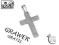 Krzyzyk srebrny 925 darmowy grawer