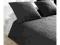 IKEA ALINA Narzuta i2 poszewki ciemnoszary 260x280