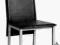 KRZESŁO H-713 CZARNY Eco-Skóra ALUMINIUM Kuchnia