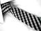 Krawat - śledź - w kratkę -czarno-biały - wąski