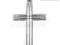 Srebrna zawieszka KRZYŻYK KRZYŻ diamentowany