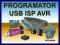 Programator USB ISP AVR ATMEL w metalowej obudowie