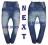 NEXT miękki jeans pojaśnienia RURKI KODY 110