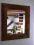 Lustro shabby chic Rama z starego drewna recykling