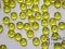*dekomotyw* Kropki półperełki 100 szt żółte