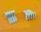 Wtyk  4 PIN - raster 2,54mm prosty w druk 10 sztuk