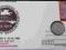 Jakaś karta kolekcjonerska z monetą 5 złotych
