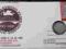 Jakaś karta kolekcjonerska z monetą 10 groszy