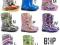 Kalosze gumowce Demar twister print roz. 24/25