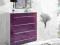 Komoda VERONA 4S fiolet połysk