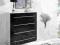 Komoda VERONA 4S czarny połysk
