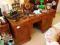 Piękne gabinetowe biurko - stary dąb -po renowacji