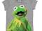 SZARY T-SHIRT KERMIT MUPPETY DISNEY 6-7 L