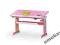 RÓŻOWE BIURKO MŁODZIEŻOWE CECILIA REGULOWANE