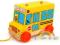 zabawki z drewna AUTOBUS SZKOLNY drewniany 18M+