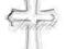 Srebrna zawieszka KRZYŻYK KRZYŻ połysk