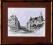 Nowy Sącz ul.Lwowska I - oprawiona akwarela, rama