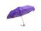 Parasolka klasyczna składana w paski, fioletowa