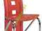 Krzesło metalowe H-66 czerwone SIGNAL OD RĘKI