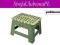 Podest antypośl,stołek składany, krzesło, ziel22cm