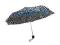 Parasolka klasyczna składana motyw zebry popielata
