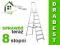 DRABINA drabiny domowa ALUMINIOWA 8 stopni+GRATIS