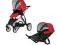 Britax B- Dual Czerwony z dostawką