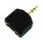 Złącze, rozgałęźnik jack 3,5-2 x 3,5 stereo złote
