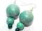 kolczyki ZIELONE =>>zobacz hand made preze