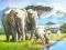Puzzle 120 el. Castorland  Słonie